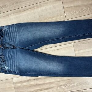 BKE Dark Blue bootcut crops Women's Jeans